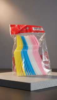 Kids Colored Plastic Forks Pack 24