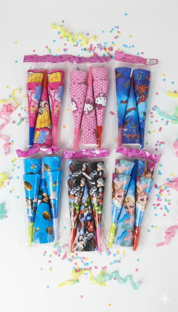 Kids Party Horns Blower Pack 6 - Themes Collection