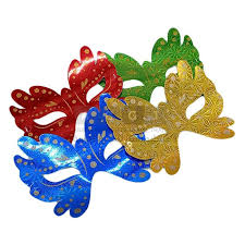 Party Face Masks 4 Colors in One Pack