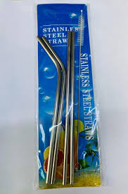 Reusable Stainless-Steel Straws with Cleaning Tool